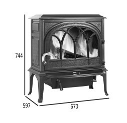 Krbová kamna Jotul F 400 ECO - modročerný smalt