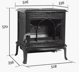 Krbová kamna Jotul F 100 - modročerný smalt